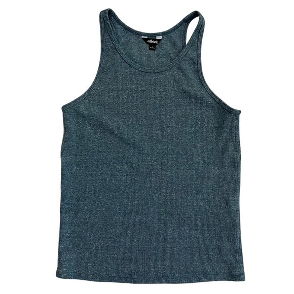 Allbirds The Ribbed Tank Blue L Minimalist Capsule Breathable Tencel Wool Hemp - Picture 1 of 6